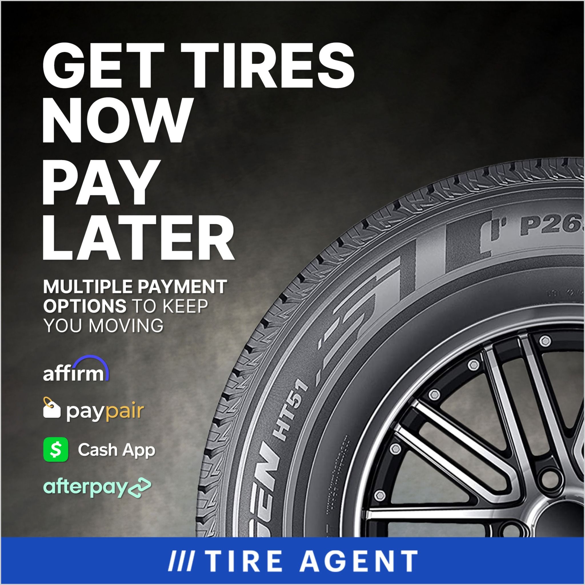 Buy tires now, pay over time