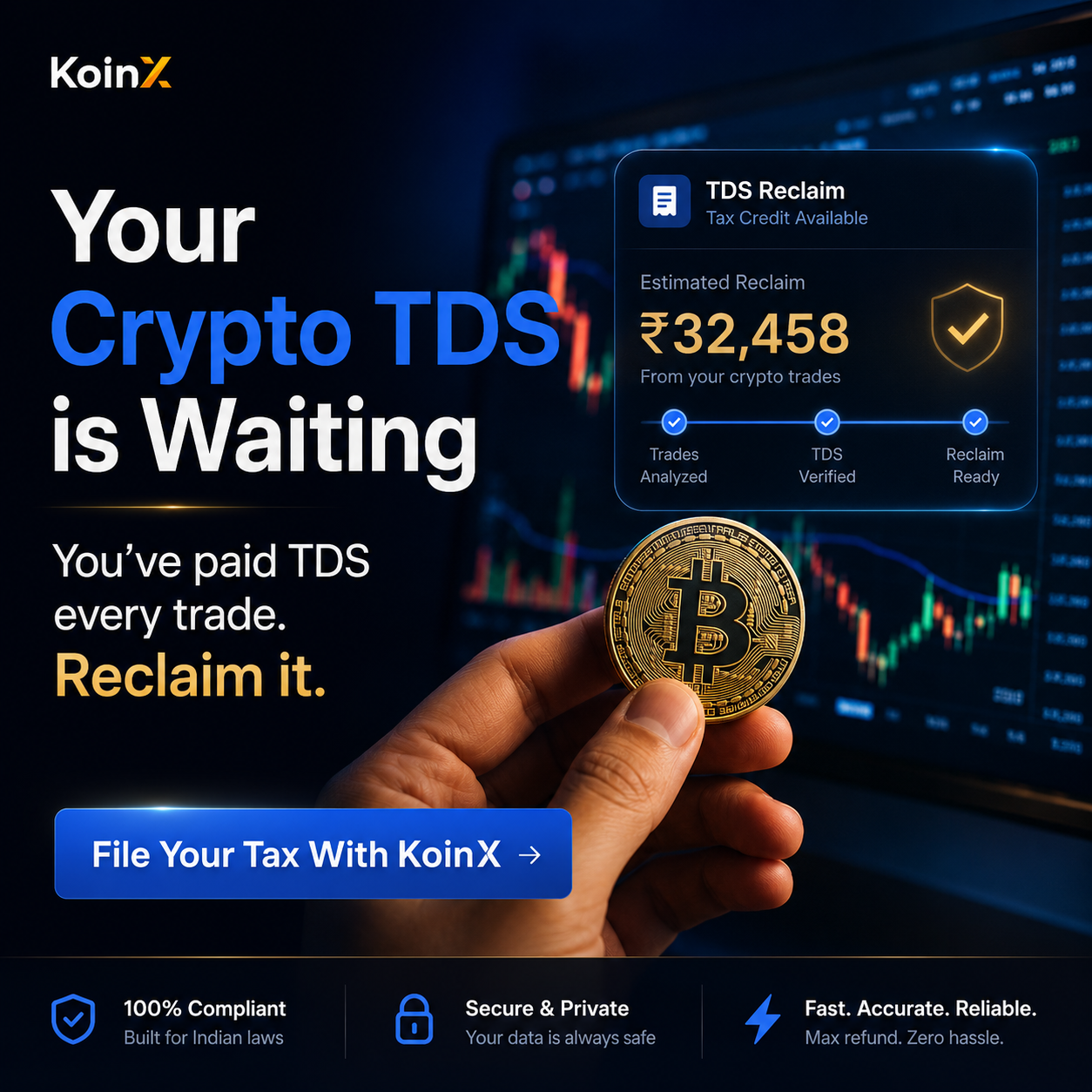 Binance + CoinDCX + WazirX. Done.