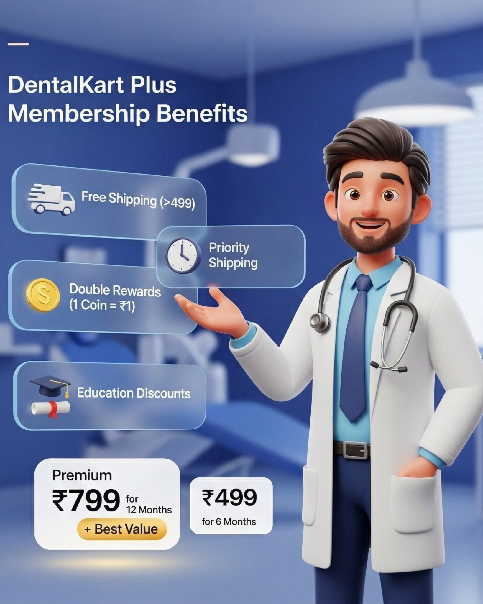 Unlock Dentalkart Plus Benefits