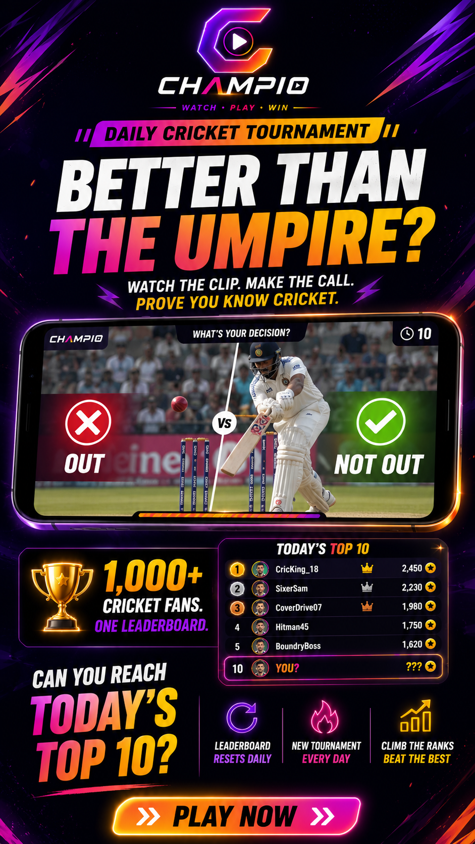 OUT or NOT OUT?