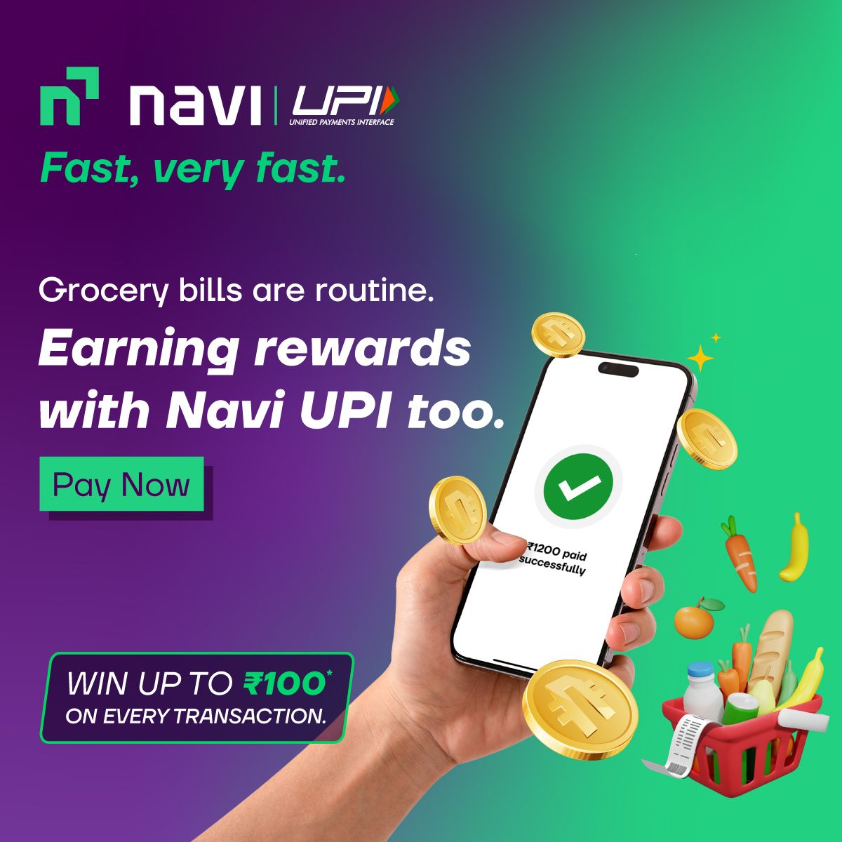 Cashback rewards on grocery Bills