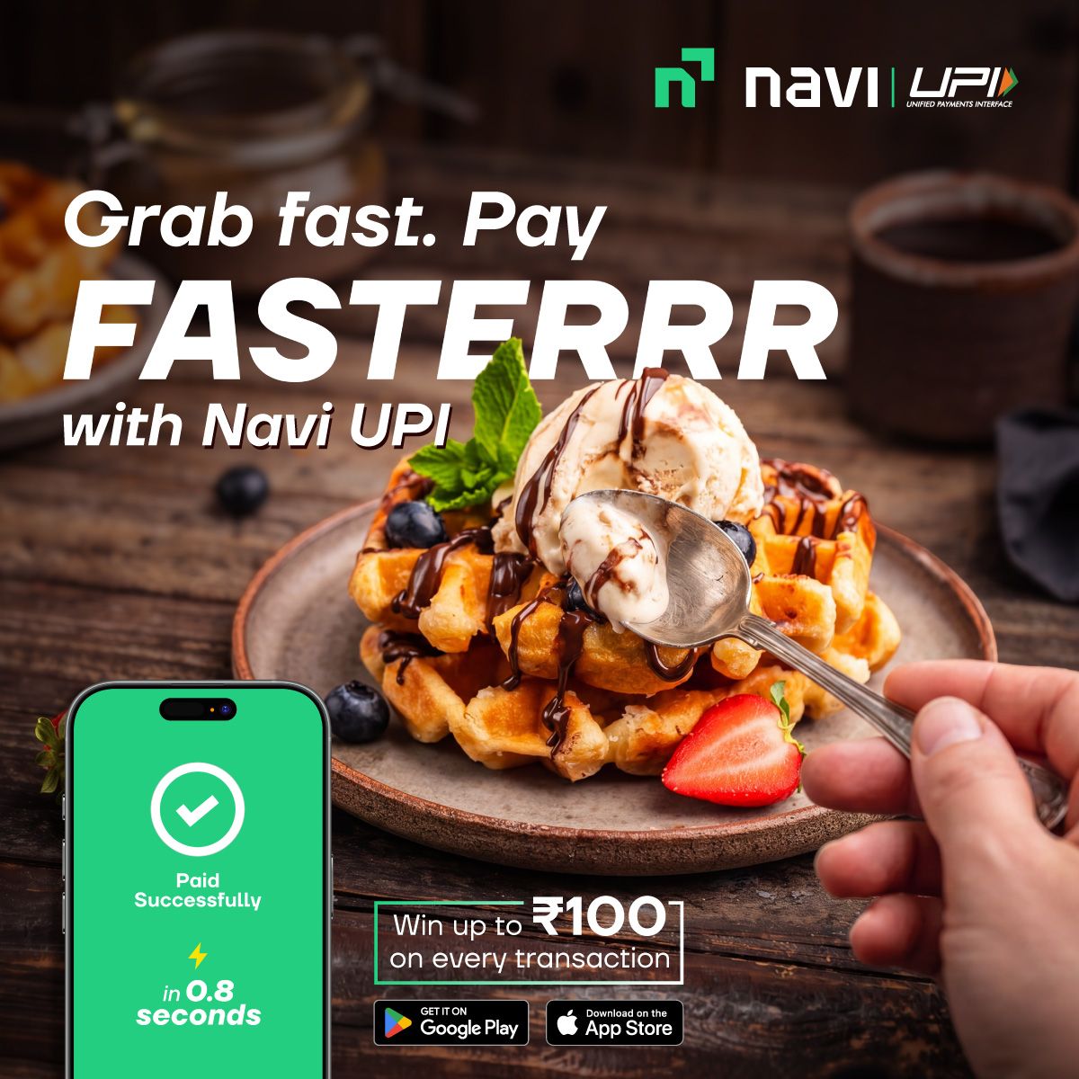 Use Navi UPI. It's fast, very fast