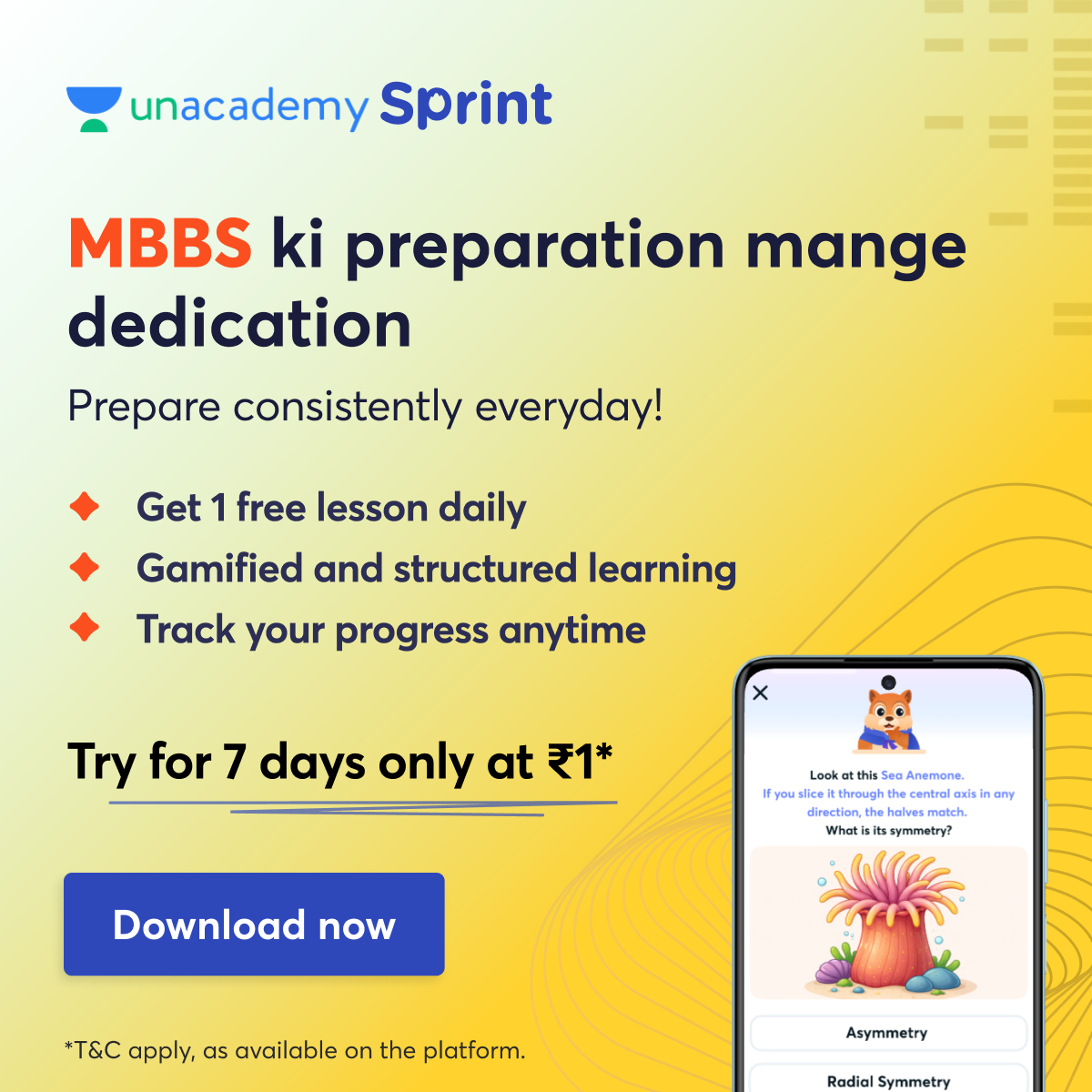 Get your 7-day trial for just ₹1*