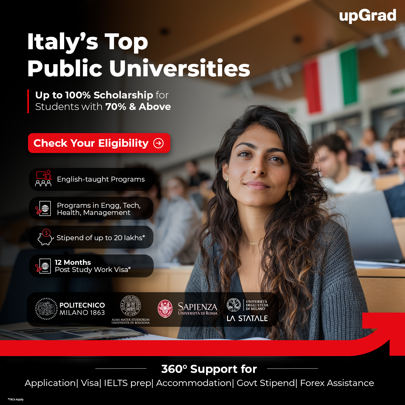 Study in Italy at Top Public Universities.